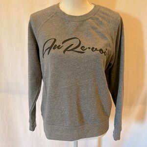 NWOT Sol Angeles Sweatshirt Au Revoir-Médium